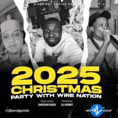 DJ Gambit – 2025 Christmas Party With Wire Nation - Playlist Cover
