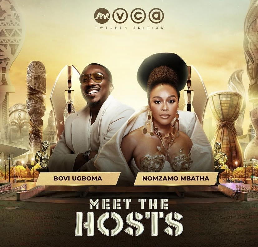 A New Era: Bovi and Nomzamo Mbatha Take Over AMVCA Hosting Duties from IK Osakioduwa